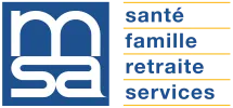 Logo de la MSA : santé, famille, retraite, services