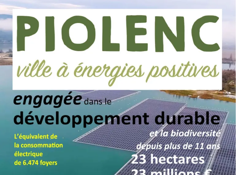 Couverture de la brochure « Piolenc, ville à énergies positives »